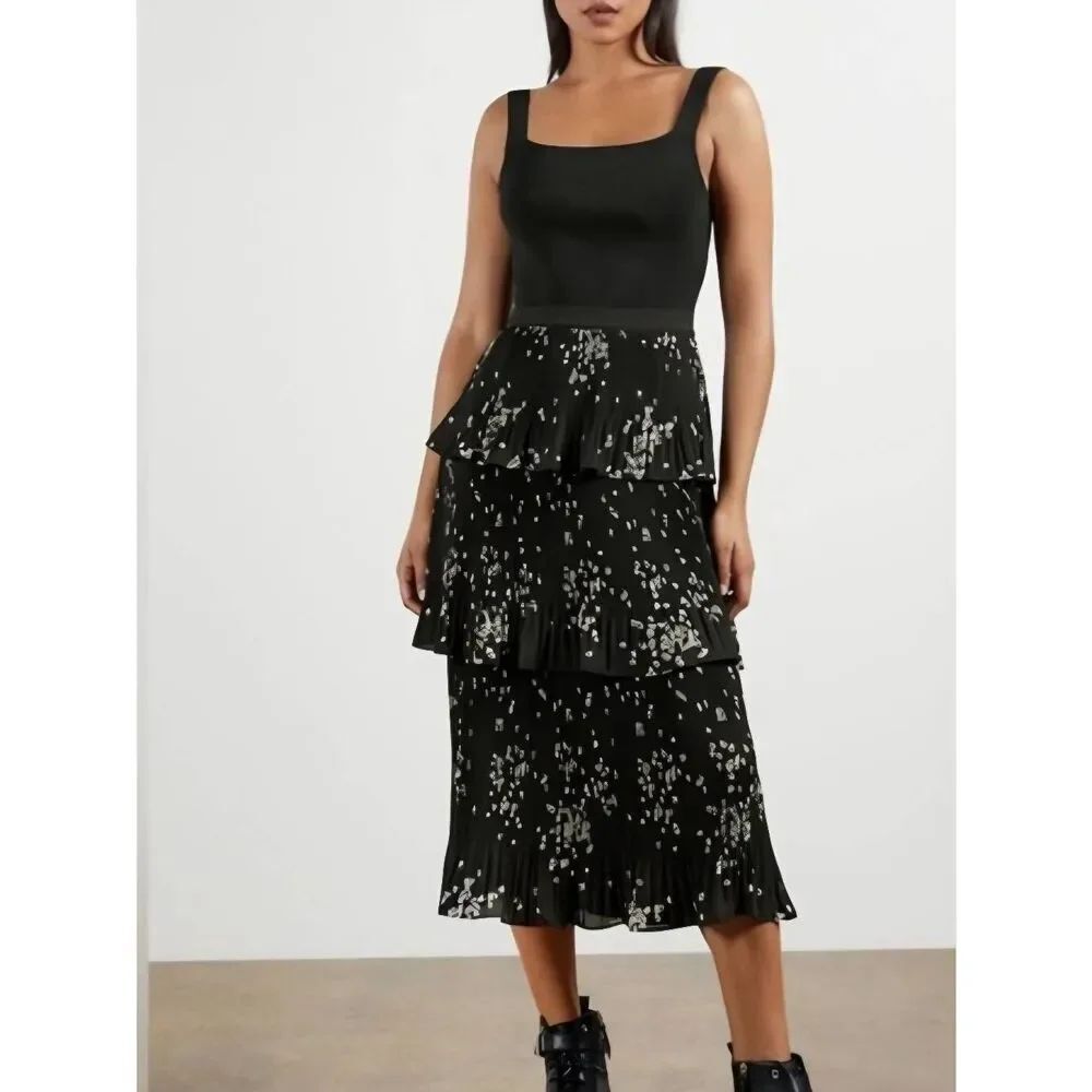 Ted Baker Elderflower Tiered Midi Dress